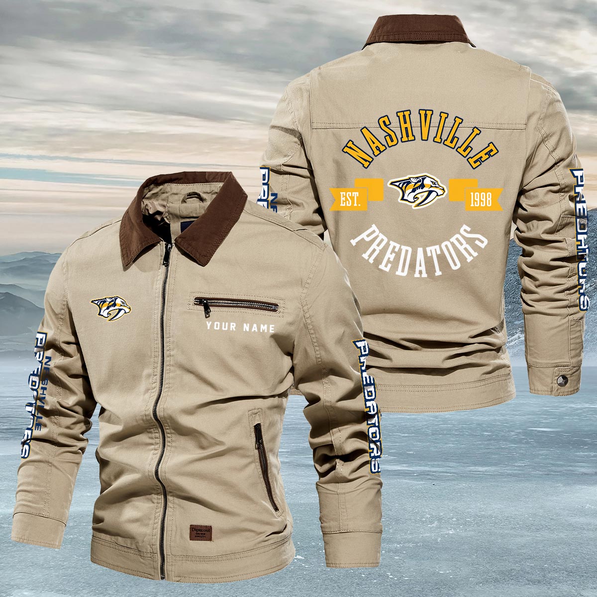 Sportswearmerch Nashville Predators NHL Lapel Jacket For Fan