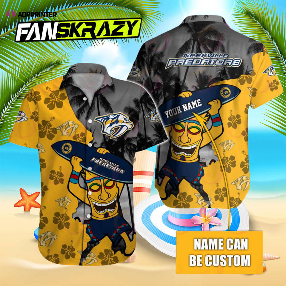 Sportswearmerch Nashville Predators NHL Personalized Hawaiian Shirt For Fan