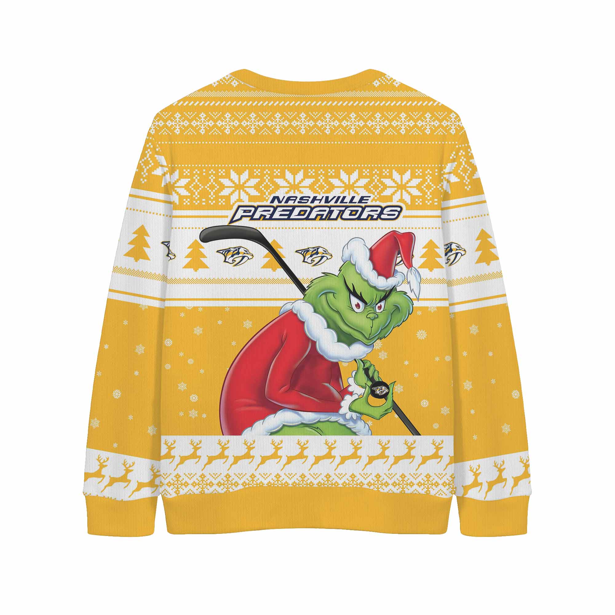 Sportswearmerch Nashville Predators NHL x Grinch Christmas Cardigan For Fan