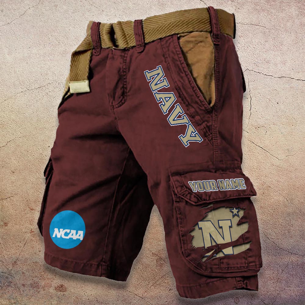 Sportswearmerch Navy Midshipmen NCAA Denim Short For Fan