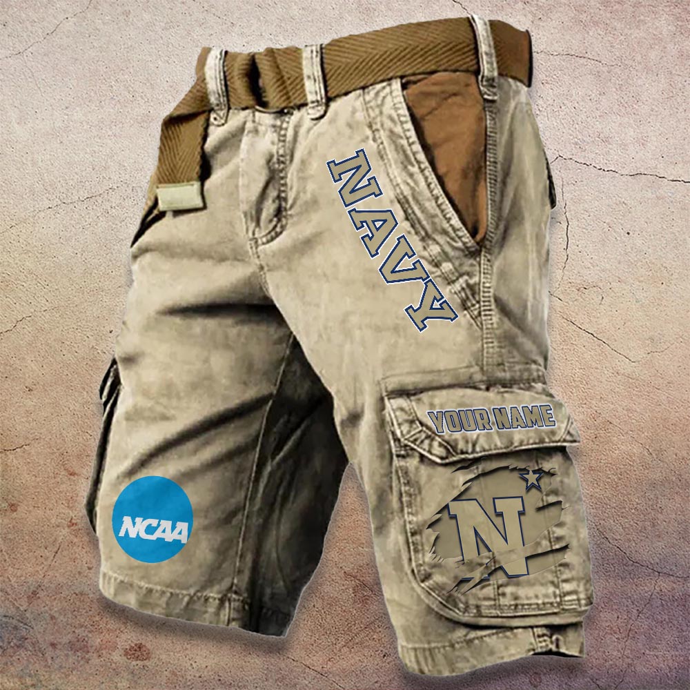 Sportswearmerch Navy Midshipmen NCAA Denim Short For Fan