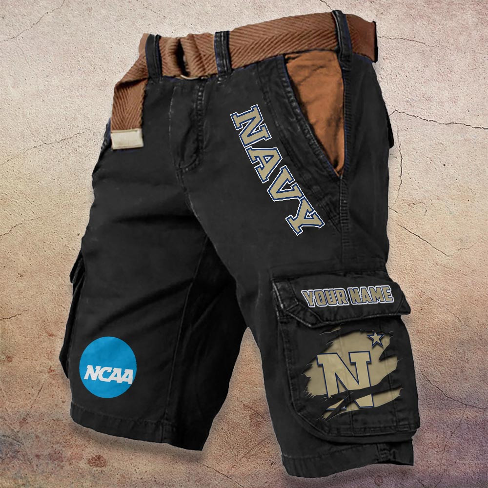 Sportswearmerch Navy Midshipmen NCAA Denim Short For Fan