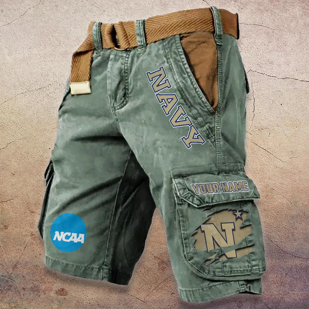 Sportswearmerch Navy Midshipmen NCAA Denim Short For Fan