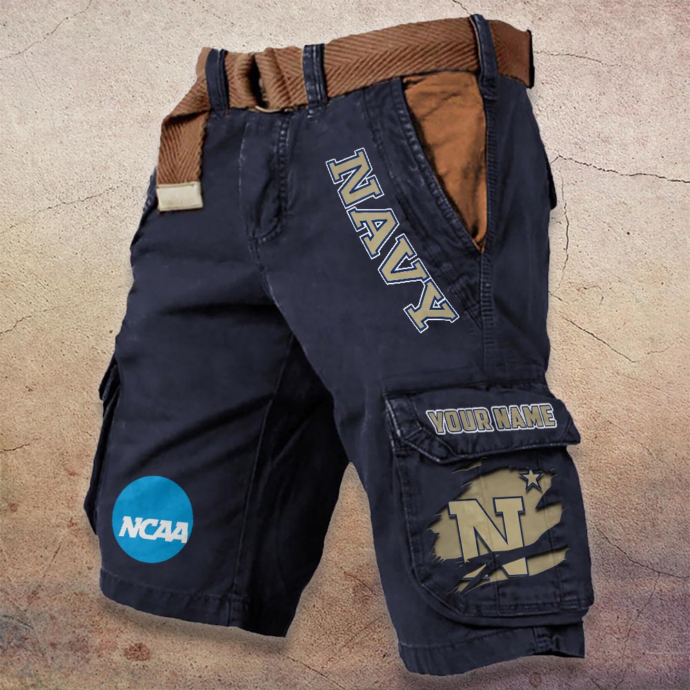 Sportswearmerch Navy Midshipmen NCAA Denim Short For Fan