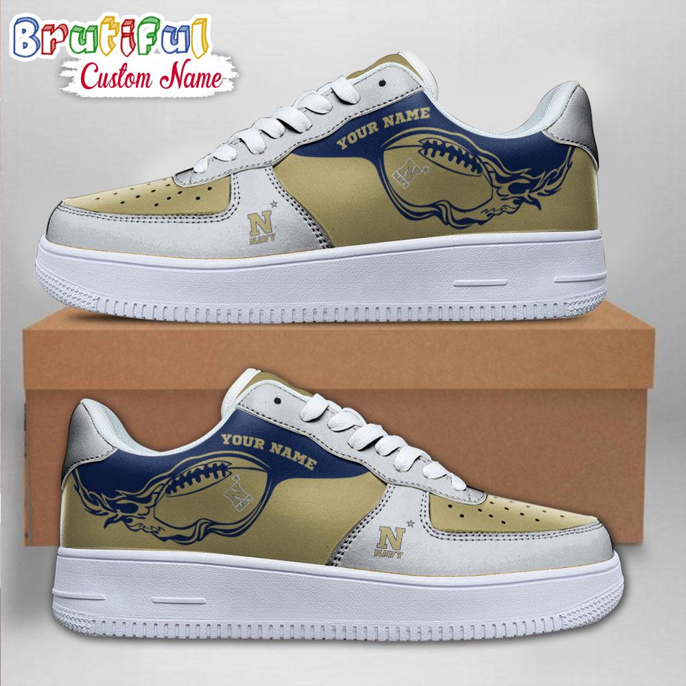 Sportswearmerch Navy Midshipmen NCAA Sporty Air Low-Top Shoes For Men And Women