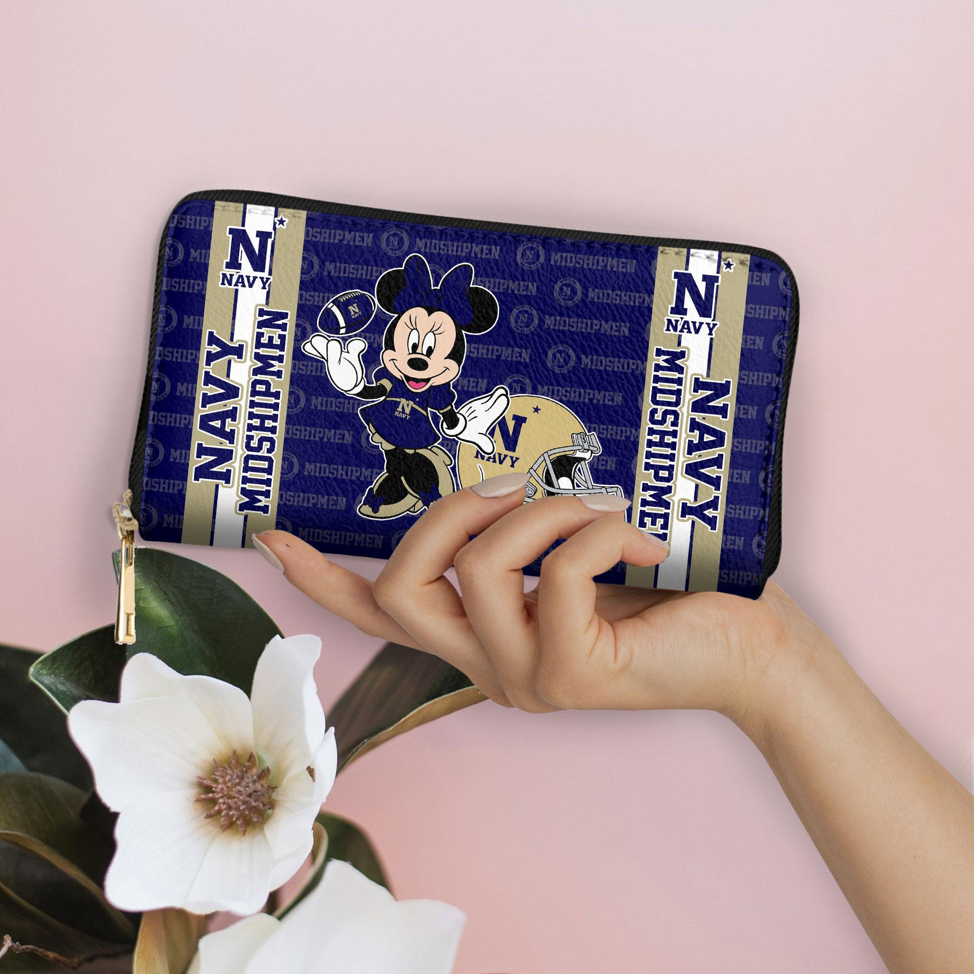 Sportswearmerch Navy Midshipmen NCAA x Minnie Women Leather Handbag For Fan