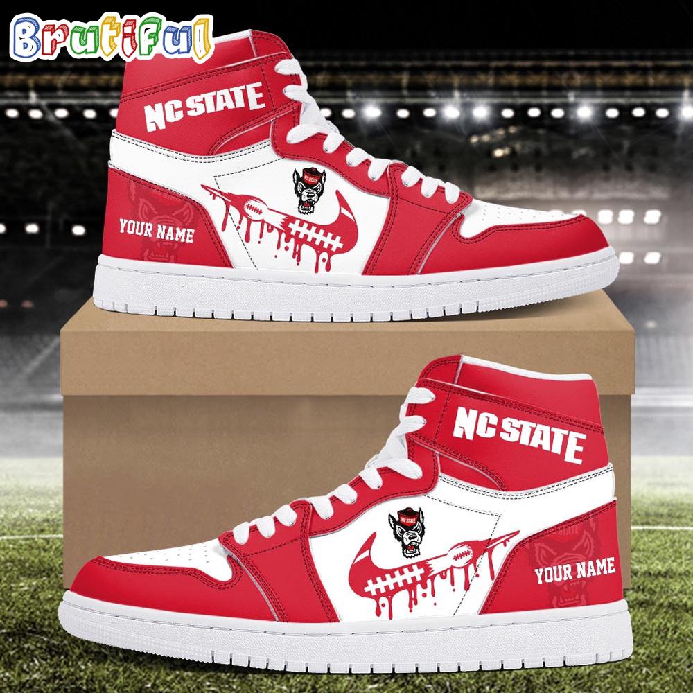 Sportswearmerch NC State Wolfpack NCAA AJ1 High Sneakers Shoes For Men And Women