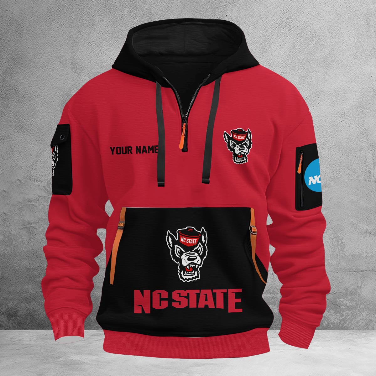 Sportswearmerch NC State Wolfpack NCAA Half Zip Hoodie Personalized For Fan