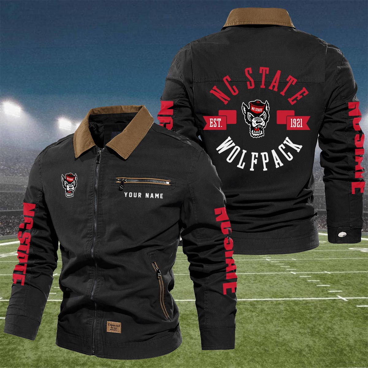 Sportswearmerch NC State Wolfpack NCAA Lapel Jacket For Fan