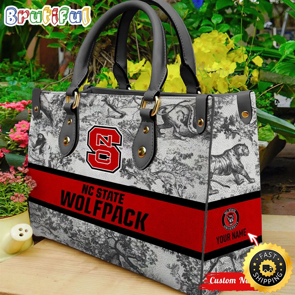 Sportswearmerch NC State Wolfpack NCAA Leather Handbag For Fan