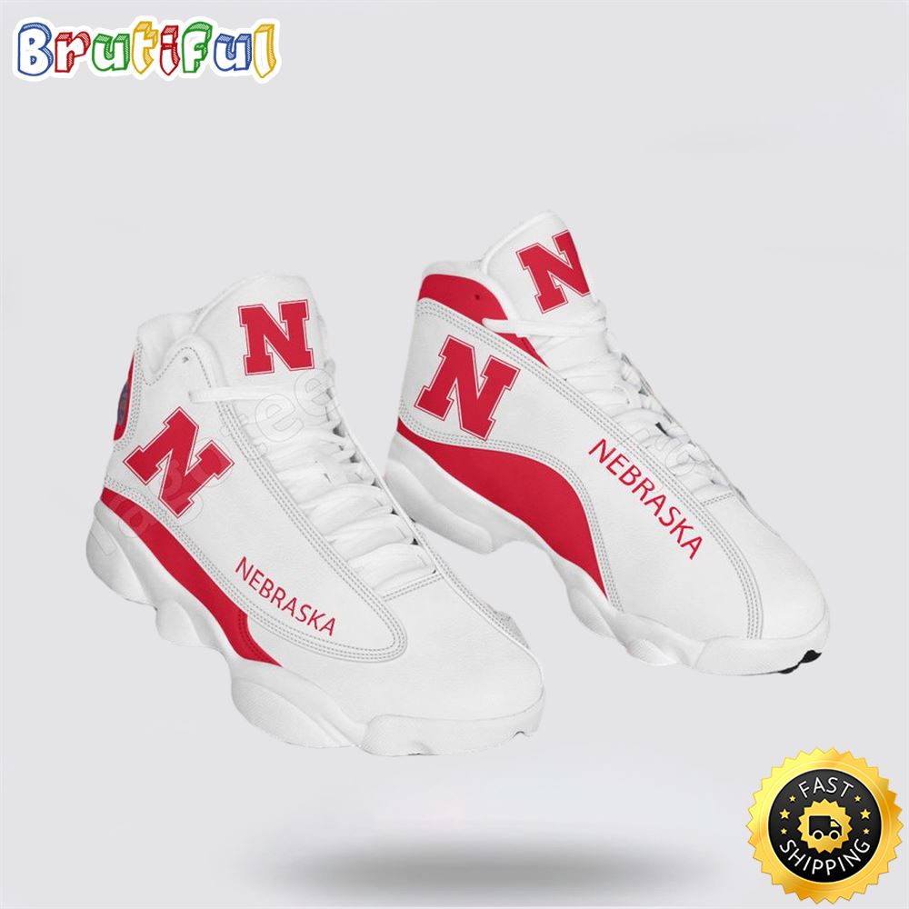 Sportswearmerch Nebraska Cornhuskers NCAA AJ13 Sneakers Shoes For Men And Women