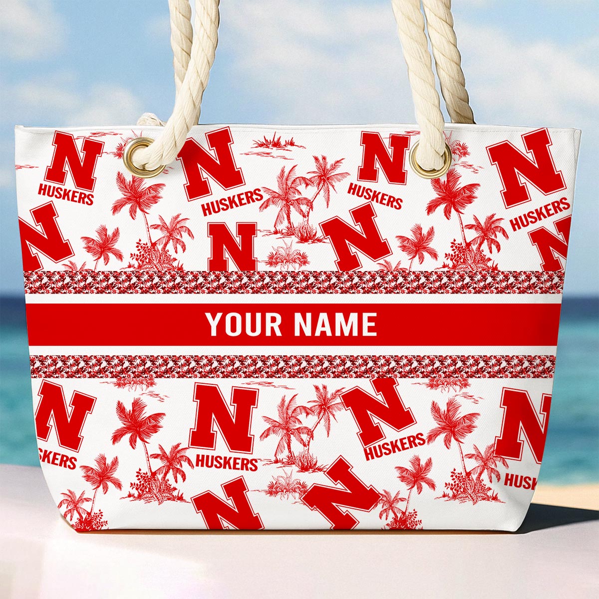 Sportswearmerch Nebraska Cornhuskers NCAA Beach Bag For Fan