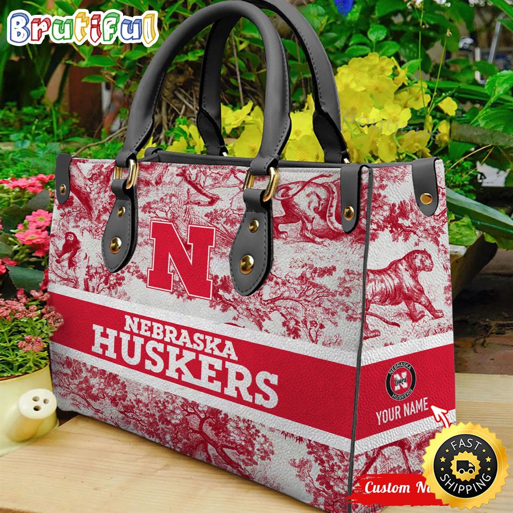 Sportswearmerch Nebraska Cornhuskers NCAA Leather Handbag For Fan