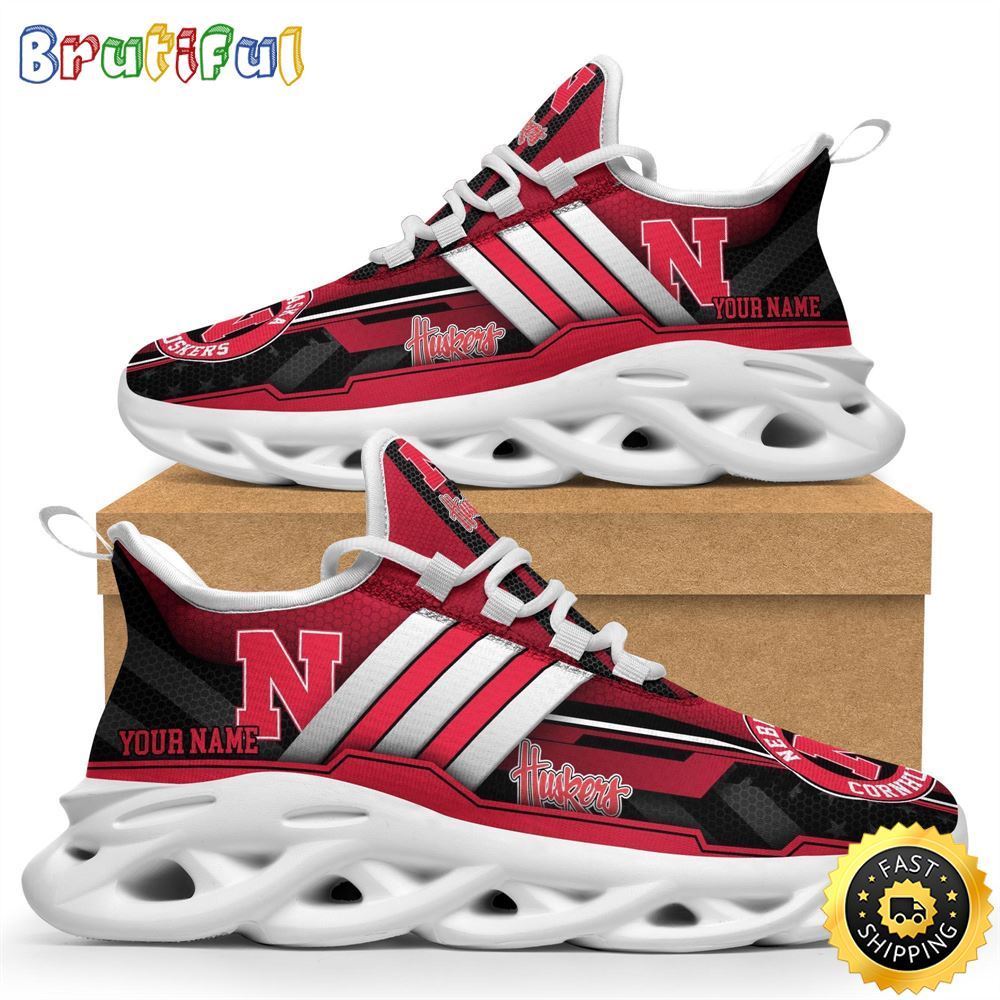 Sportswearmerch Nebraska Cornhuskers NCAA Max Soul Shoes Sneakers For Fan