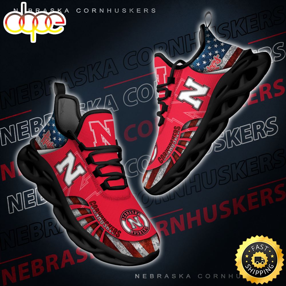 Sportswearmerch Nebraska Cornhuskers NCAA Max Soul Shoes Sneakers For Men And Women