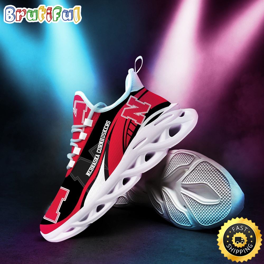 Sportswearmerch Nebraska Cornhuskers NCAA Sneakers Max Soul Shoes For Fan