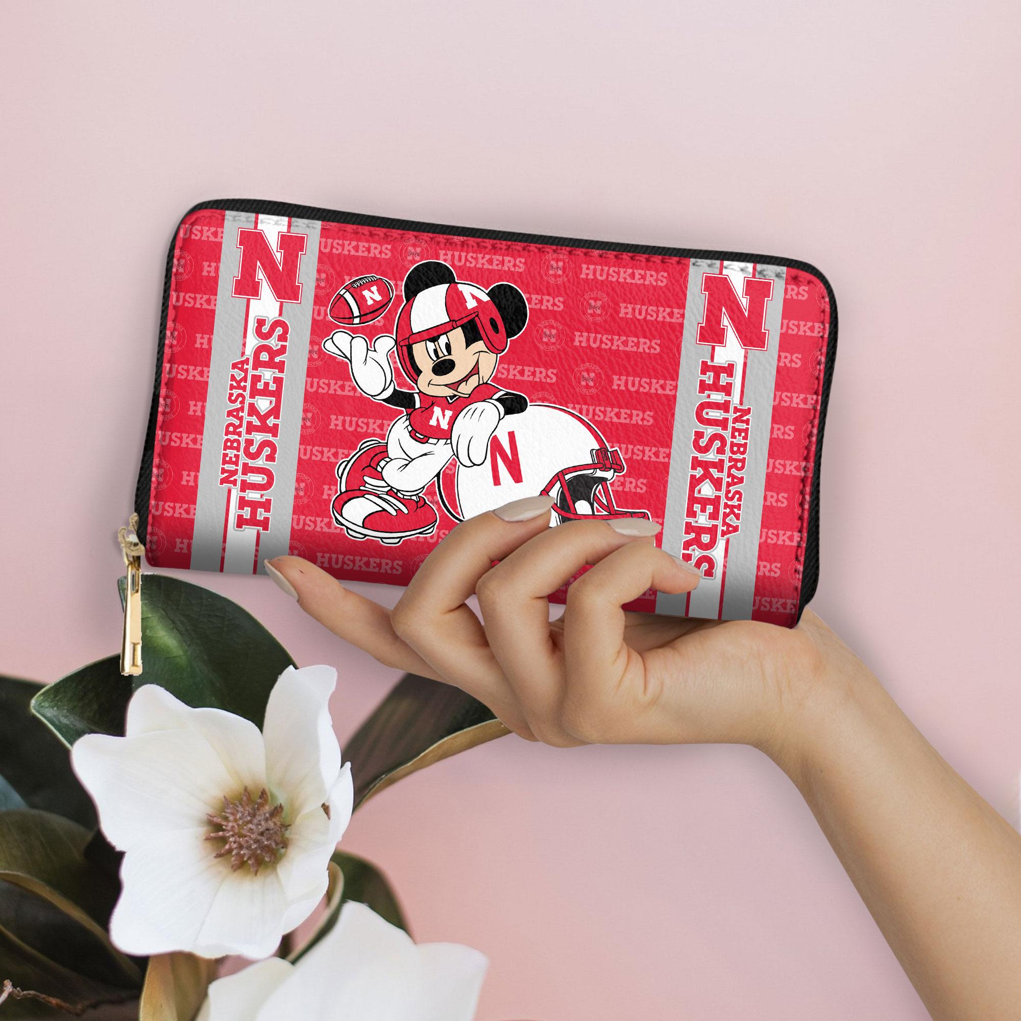 Sportswearmerch Nebraska Cornhuskers NCAA x Mickey Women Leather Handbag For Fan