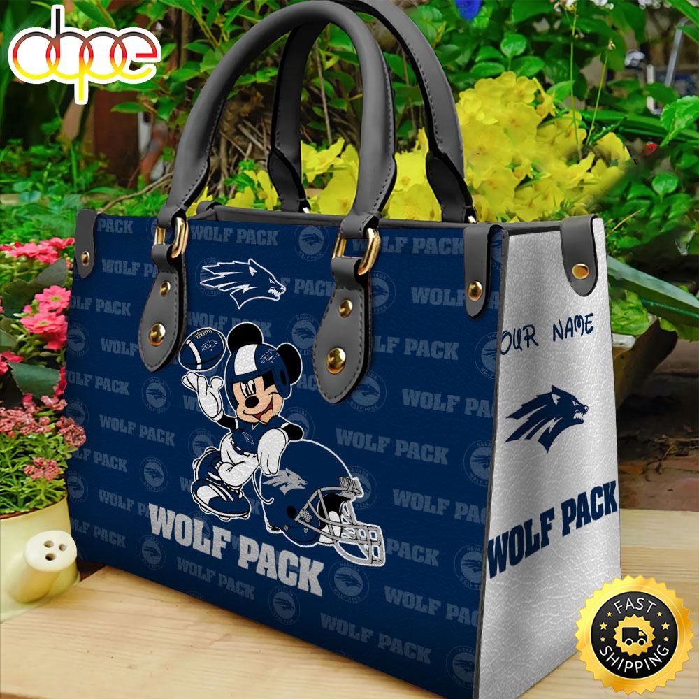 Sportswearmerch Nevada Wolf Pack NCAA Mickey Leather Bag For Fan