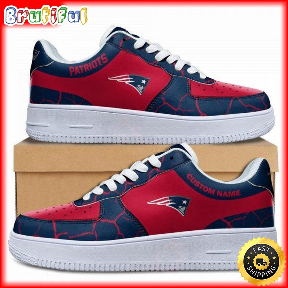 Sportswearmerch New England Patriots NFL Air Low-Top Sneakers Shoes For Men And Women