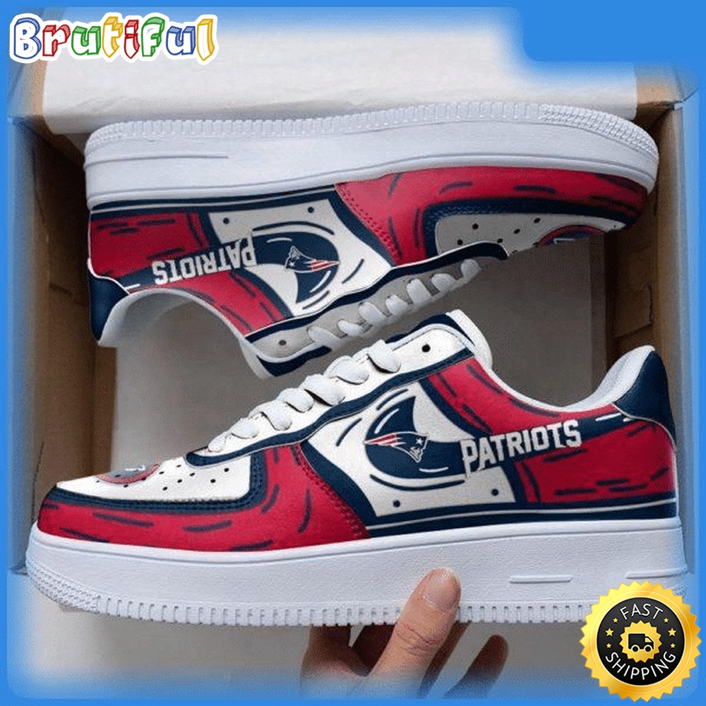 Sportswearmerch New England Patriots NFL Air Low-Top Sneakers Shoes For Men And Women