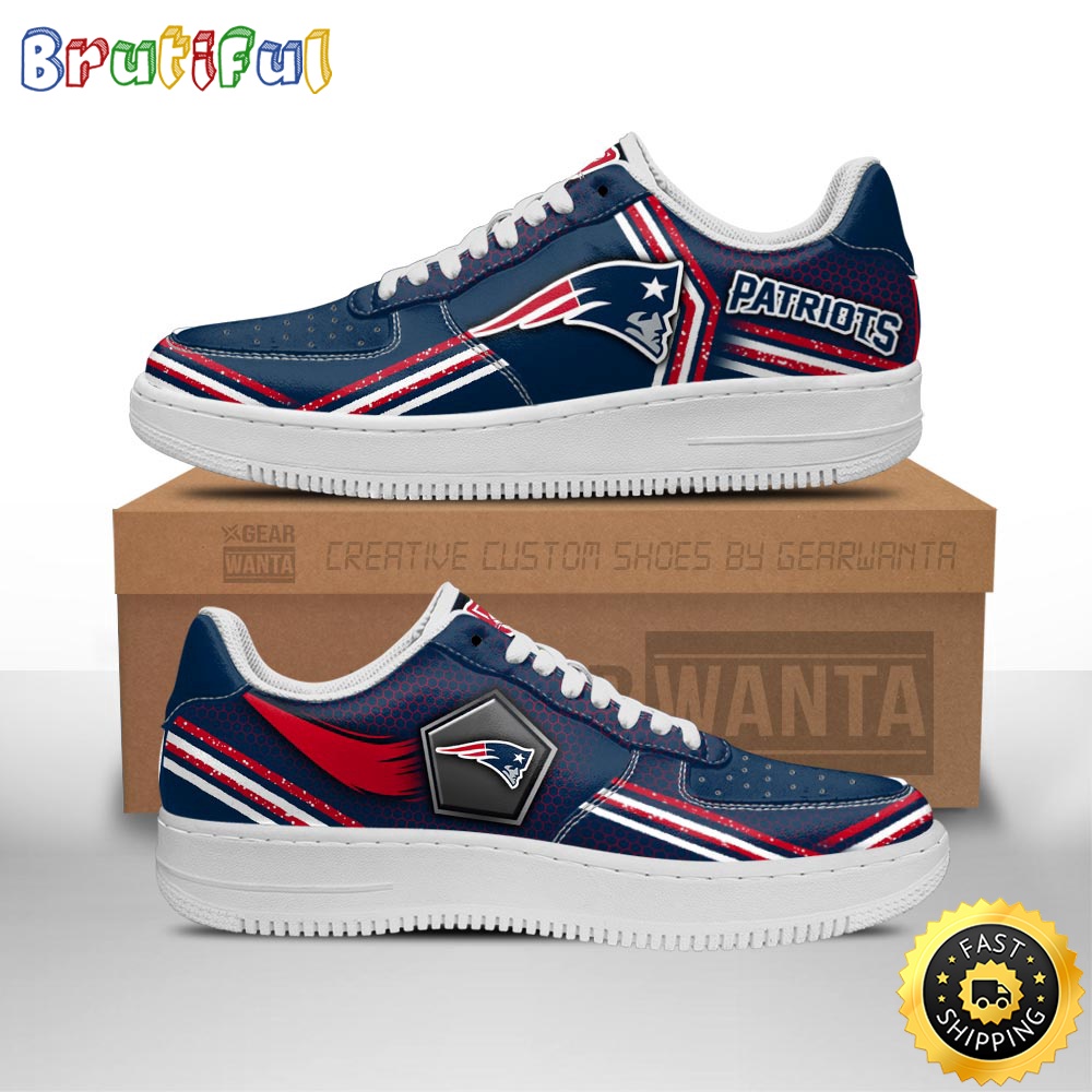 Sportswearmerch New England Patriots NFL Air Low-Top Sneakers Shoes For Men And Women