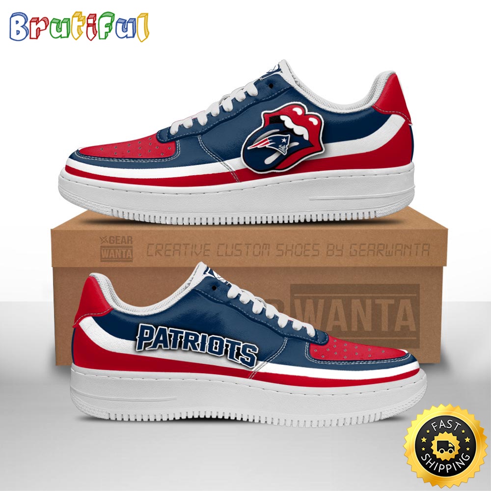 Sportswearmerch New England Patriots NFL Air Low-Top Sneakers Shoes For Men And Women