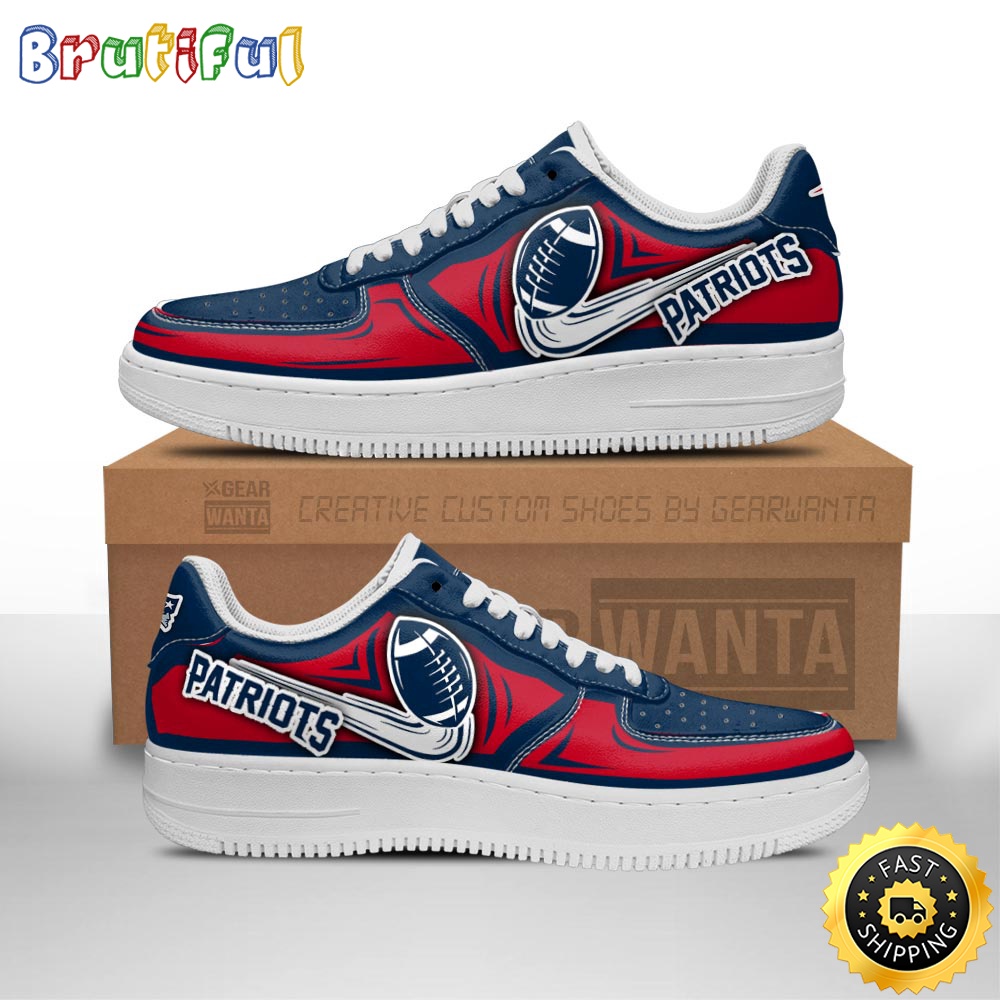 Sportswearmerch New England Patriots NFL Air Low-Top Sneakers Shoes For Men And Women