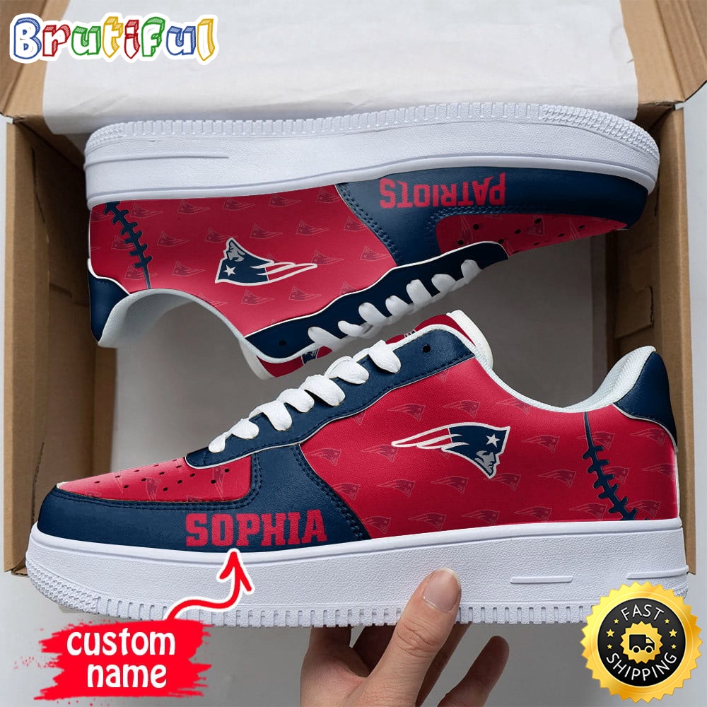 Sportswearmerch New England Patriots NFL Air Low-Top Sneakers Shoes For Men And Women