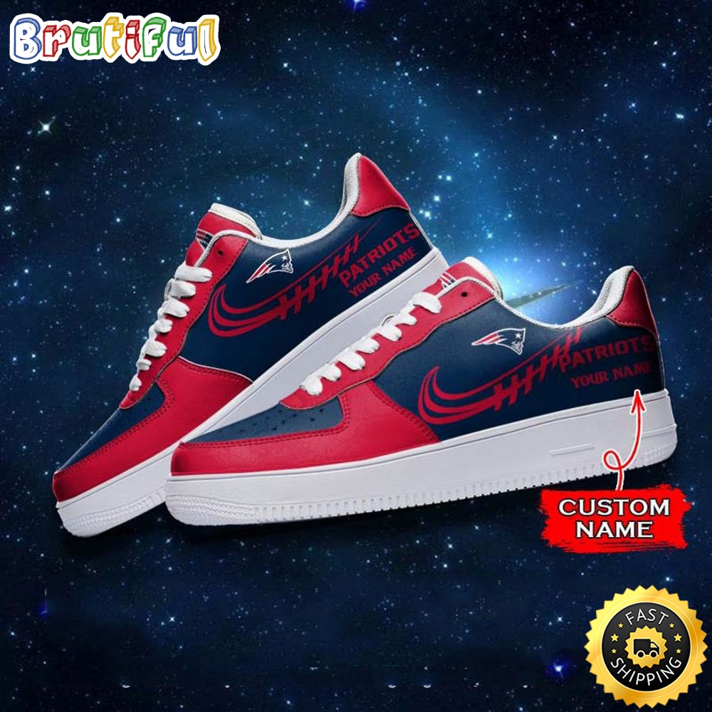 Sportswearmerch New England Patriots NFL Air Low-Top Sneakers Shoes For Men And Women