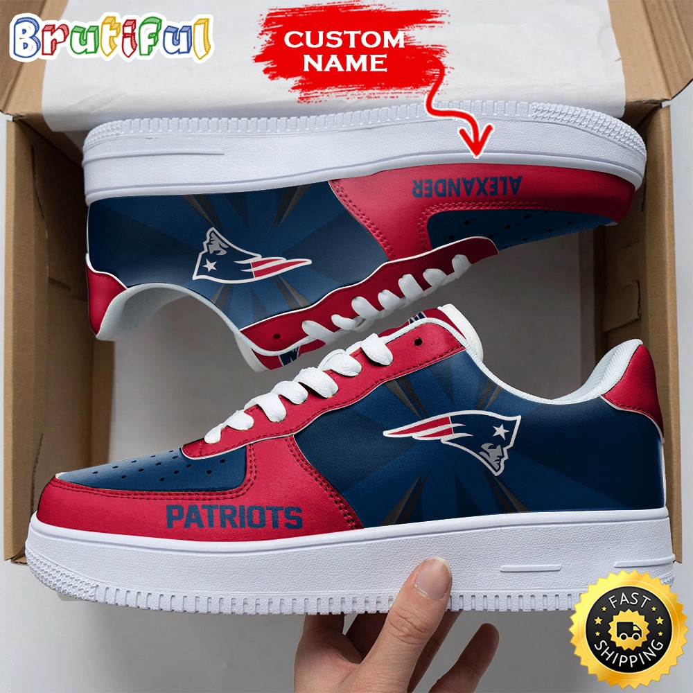 Sportswearmerch New England Patriots NFL Air Low-Top Sneakers Shoes For Men And Women