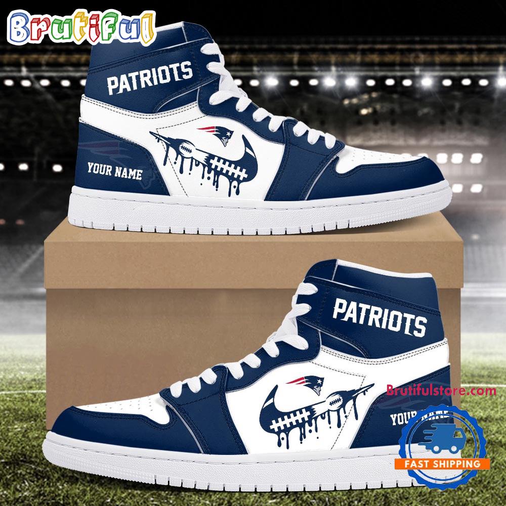 Sportswearmerch New England Patriots NFL AJ1 High Sneakers Shoes For Men And Women
