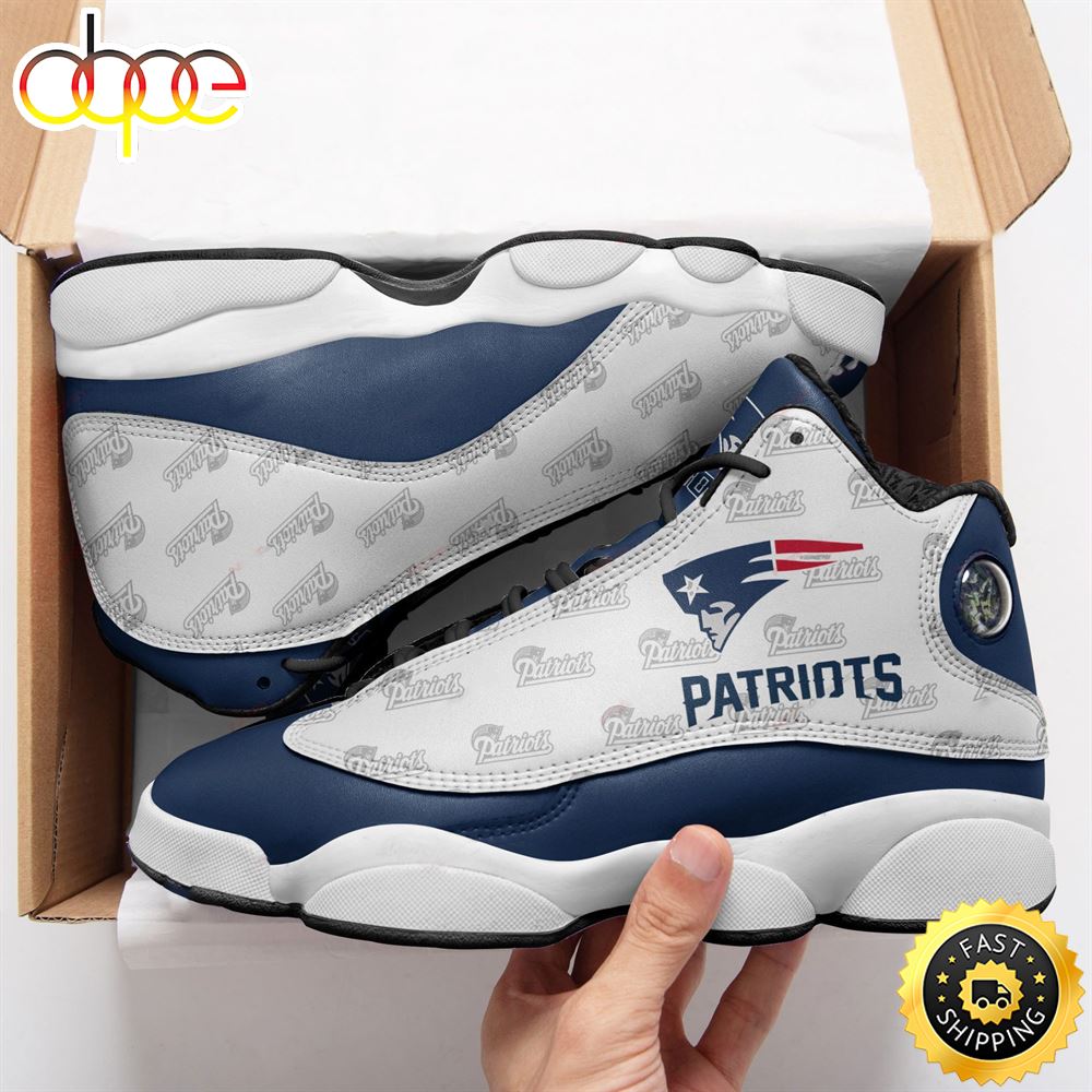 Sportswearmerch New England Patriots NFL AJ13 Sneakers Shoes For Men And Women