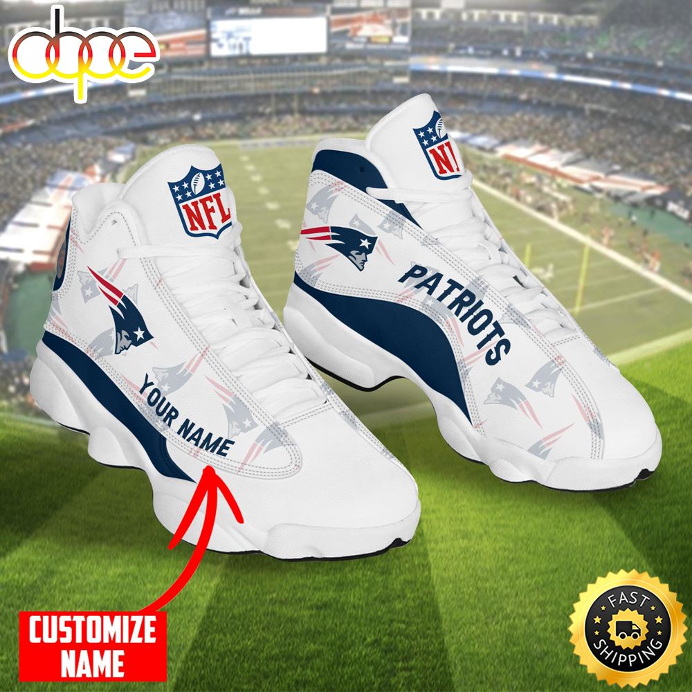 Sportswearmerch New England Patriots NFL AJ13 Sneakers Shoes For Men And Women