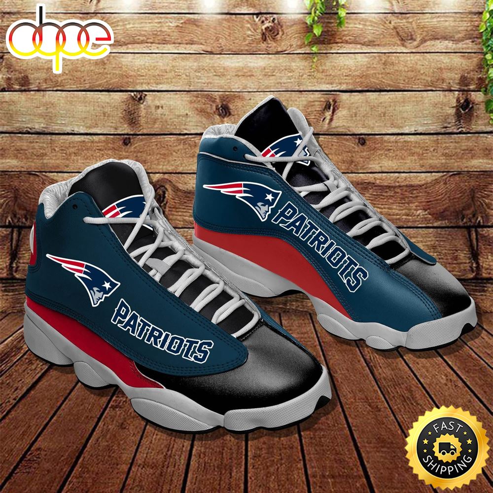Sportswearmerch New England Patriots NFL AJ13 Sneakers Shoes For Men And Women