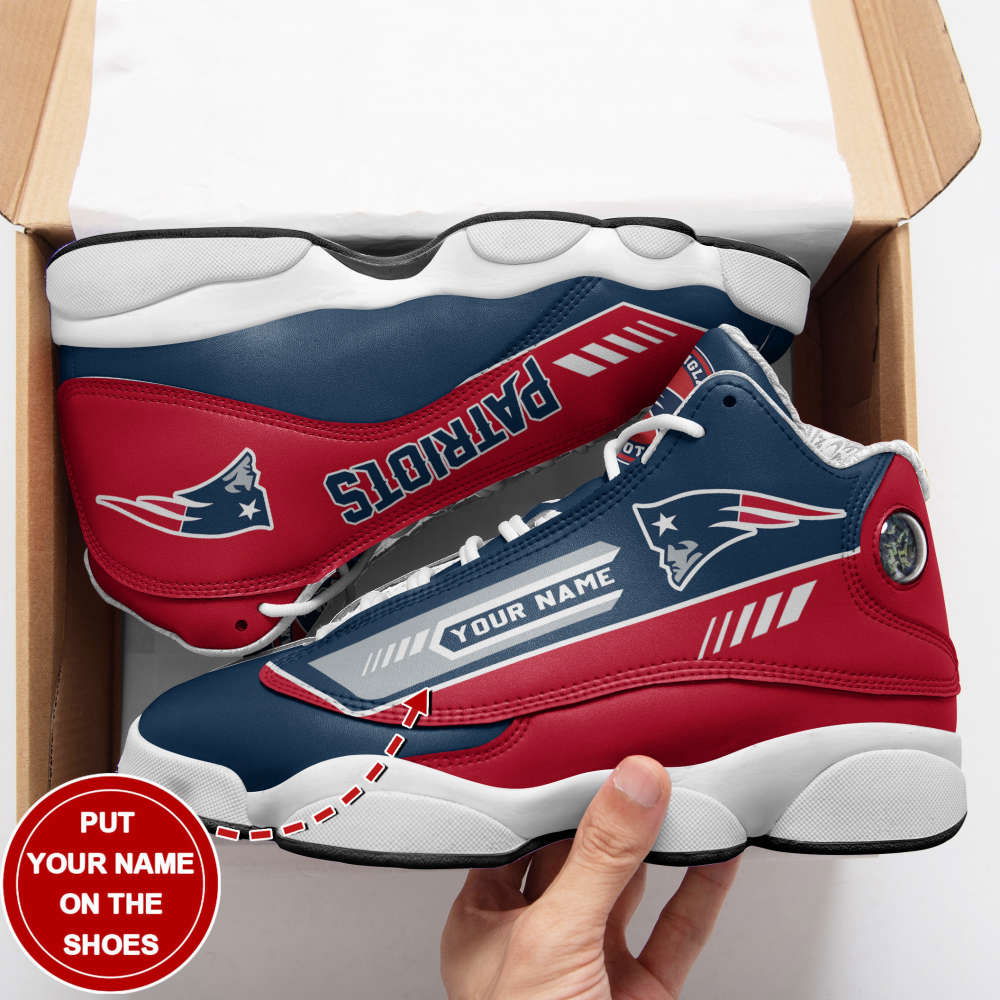 Sportswearmerch New England Patriots NFL AJ13 Sneakers Shoes For Men And Women