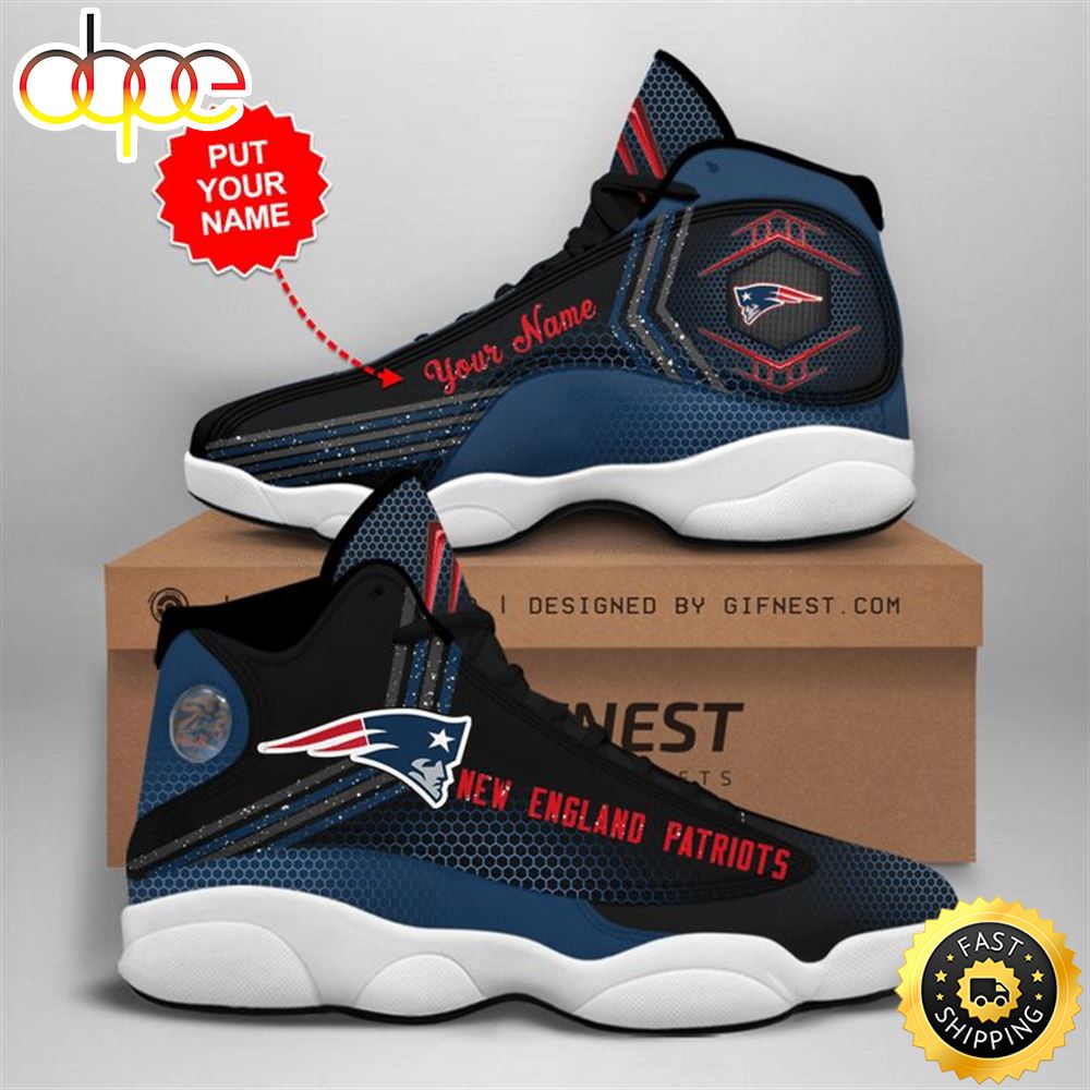 Sportswearmerch New England Patriots NFL AJ13 Sneakers Shoes For Men And Women