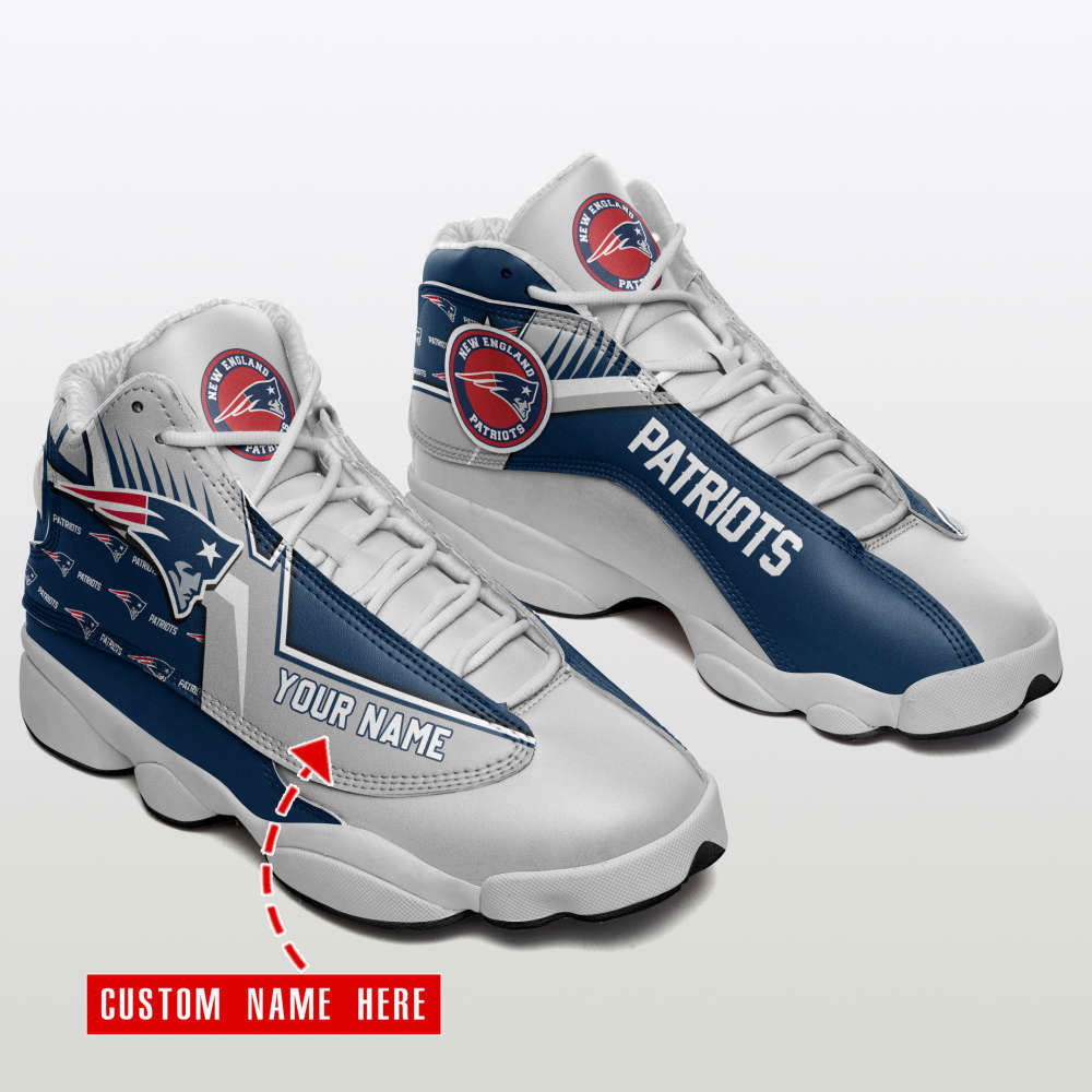 Sportswearmerch New England Patriots NFL AJ13 Sneakers Shoes For Men And Women