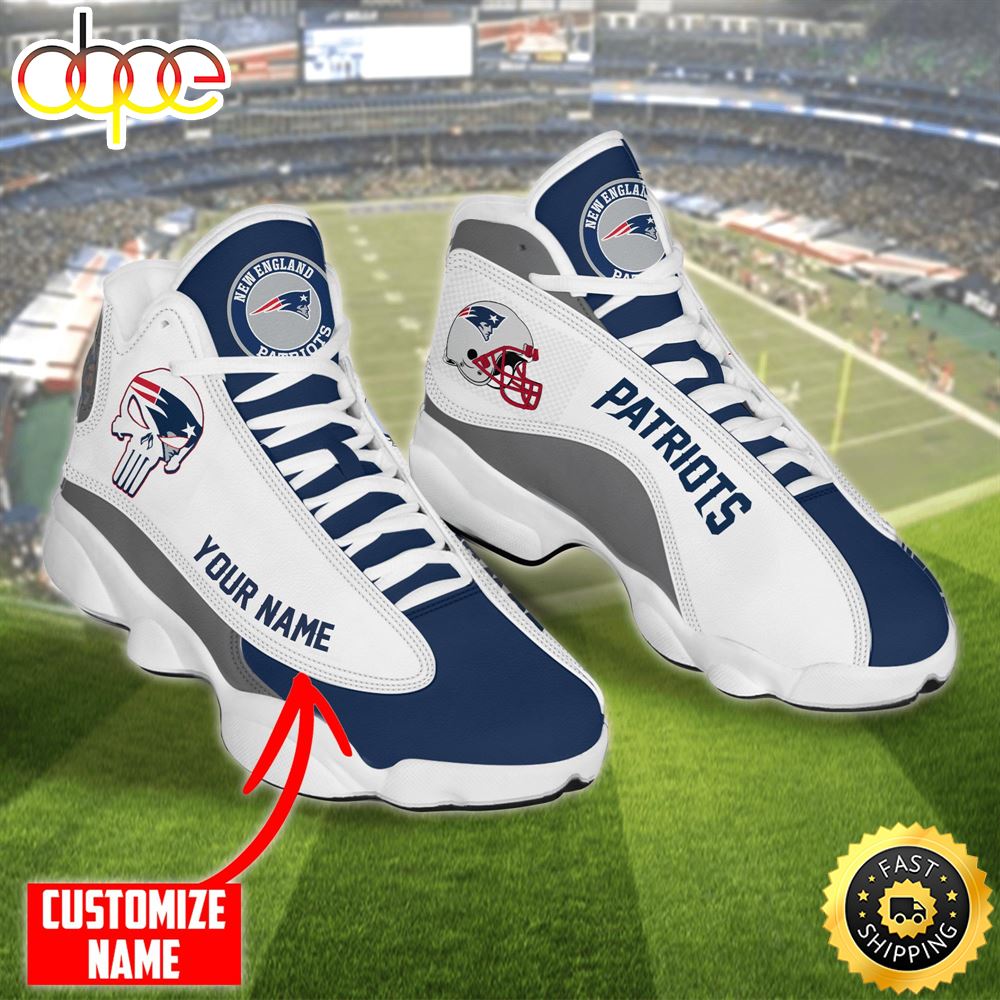 Sportswearmerch New England Patriots NFL AJ13 Sneakers Shoes For Men And Women