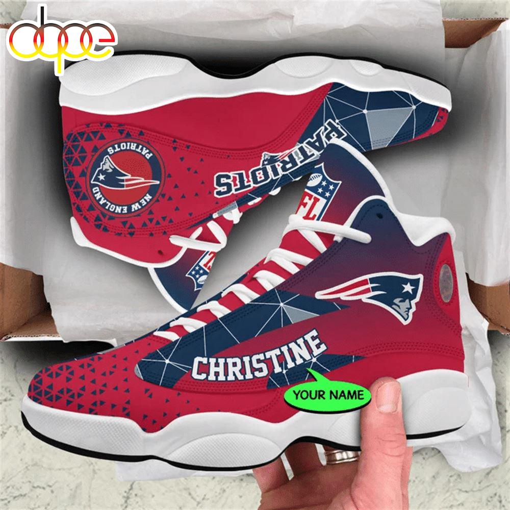 Sportswearmerch New England Patriots NFL AJ13 Sneakers Shoes For Men And Women