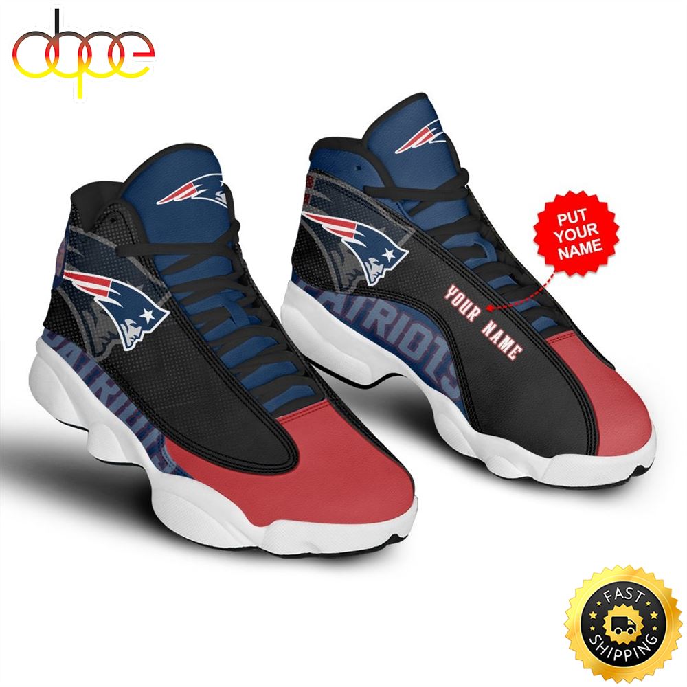 Sportswearmerch New England Patriots NFL AJ13 Sneakers Shoes For Men And Women