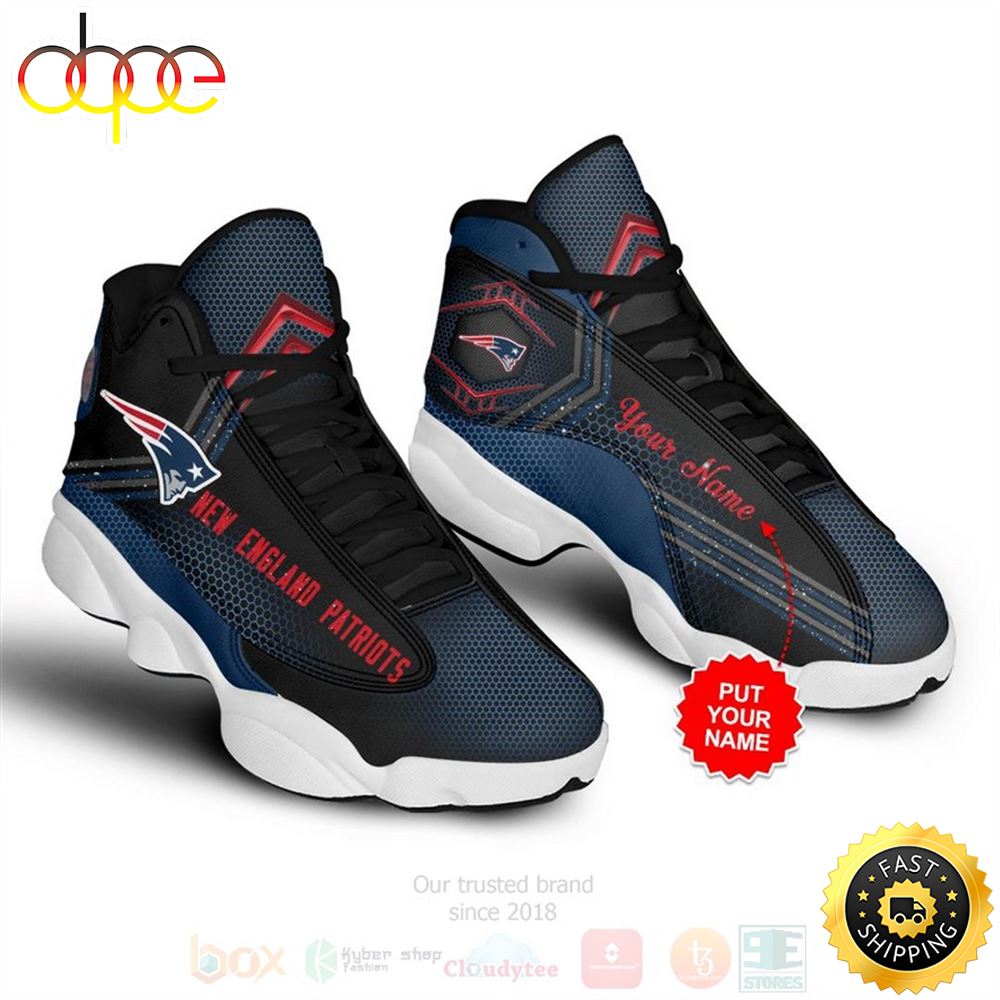 Sportswearmerch New England Patriots NFL AJ13 Sneakers Shoes For Men And Women