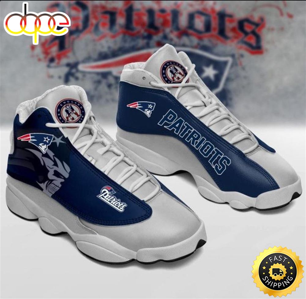 Sportswearmerch New England Patriots NFL AJ13 Sneakers Shoes For Men And Women
