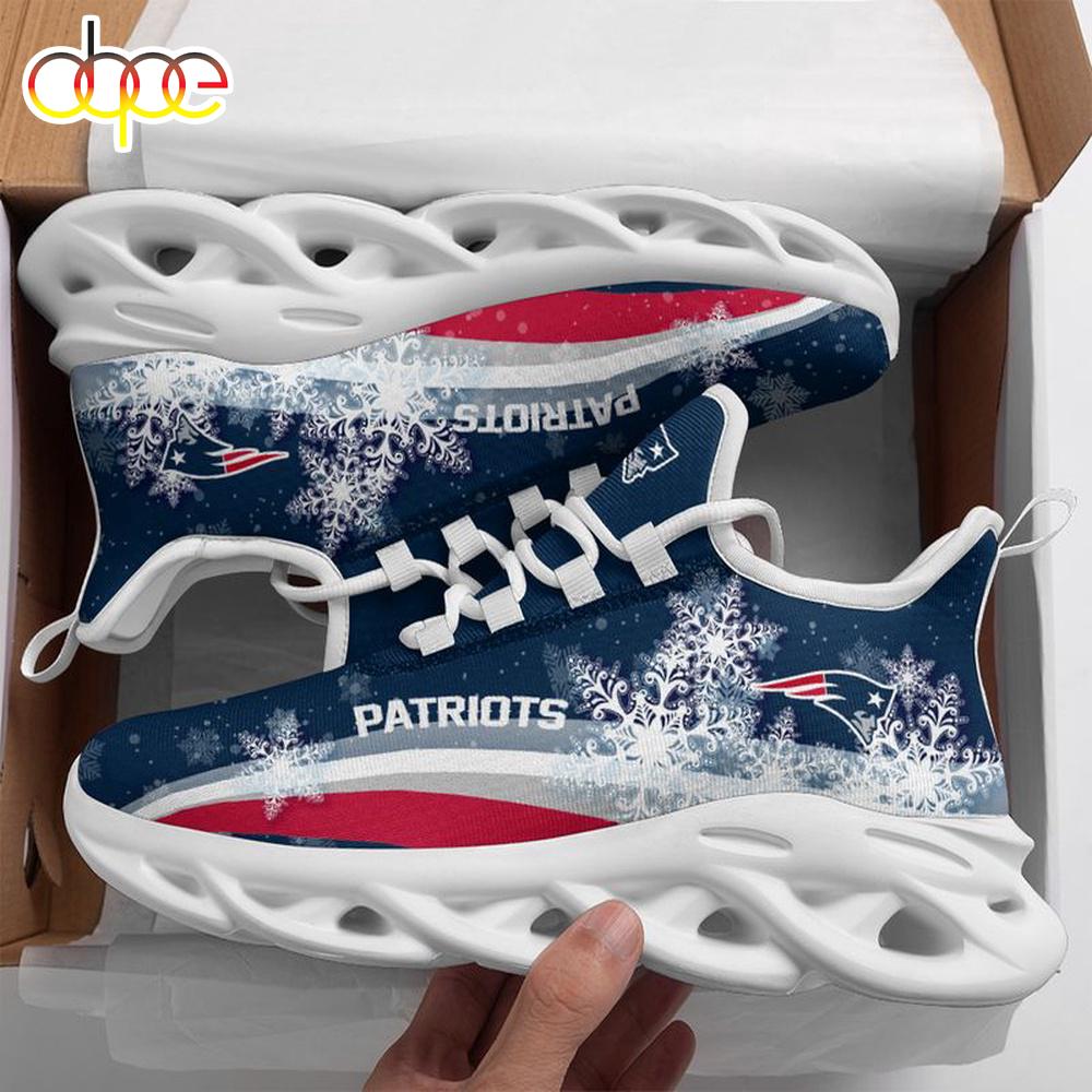 Sportswearmerch New England Patriots NFL Christmas Snow Max Soul Shoes Sneakers For Men And Women