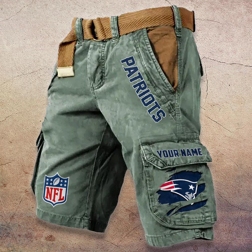 Sportswearmerch New England Patriots NFL Denim Short For Fan