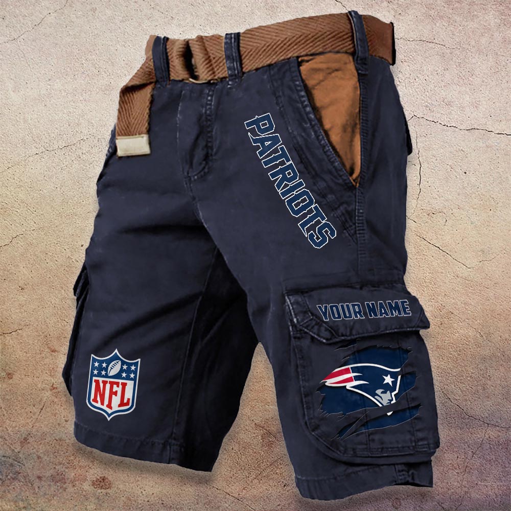 Sportswearmerch New England Patriots NFL Denim Short For Fan
