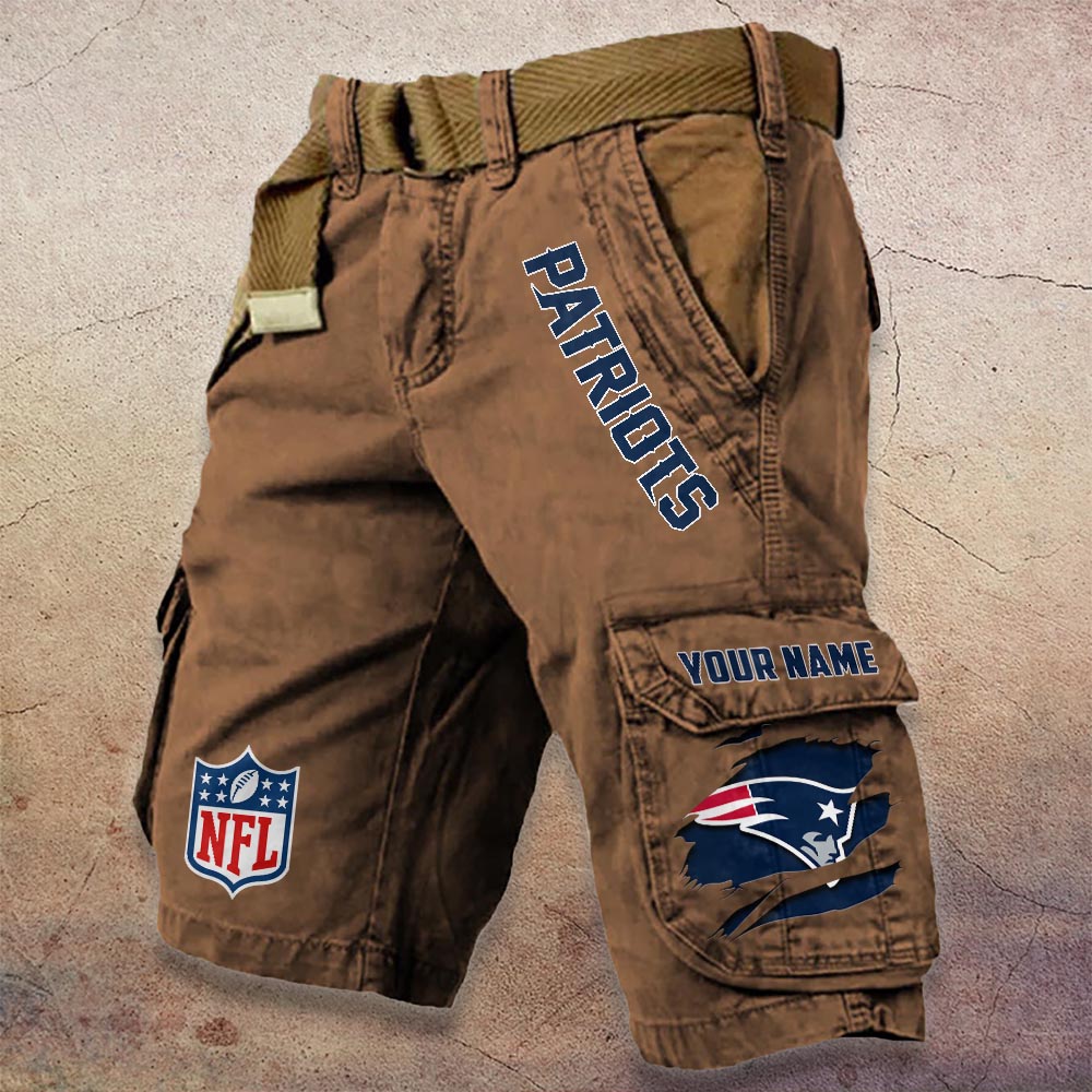 Sportswearmerch New England Patriots NFL Denim Short For Fan