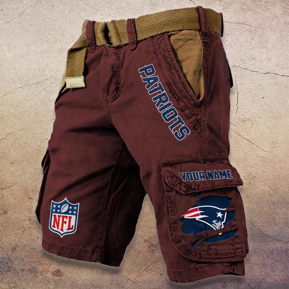 Sportswearmerch New England Patriots NFL Denim Short For Fan