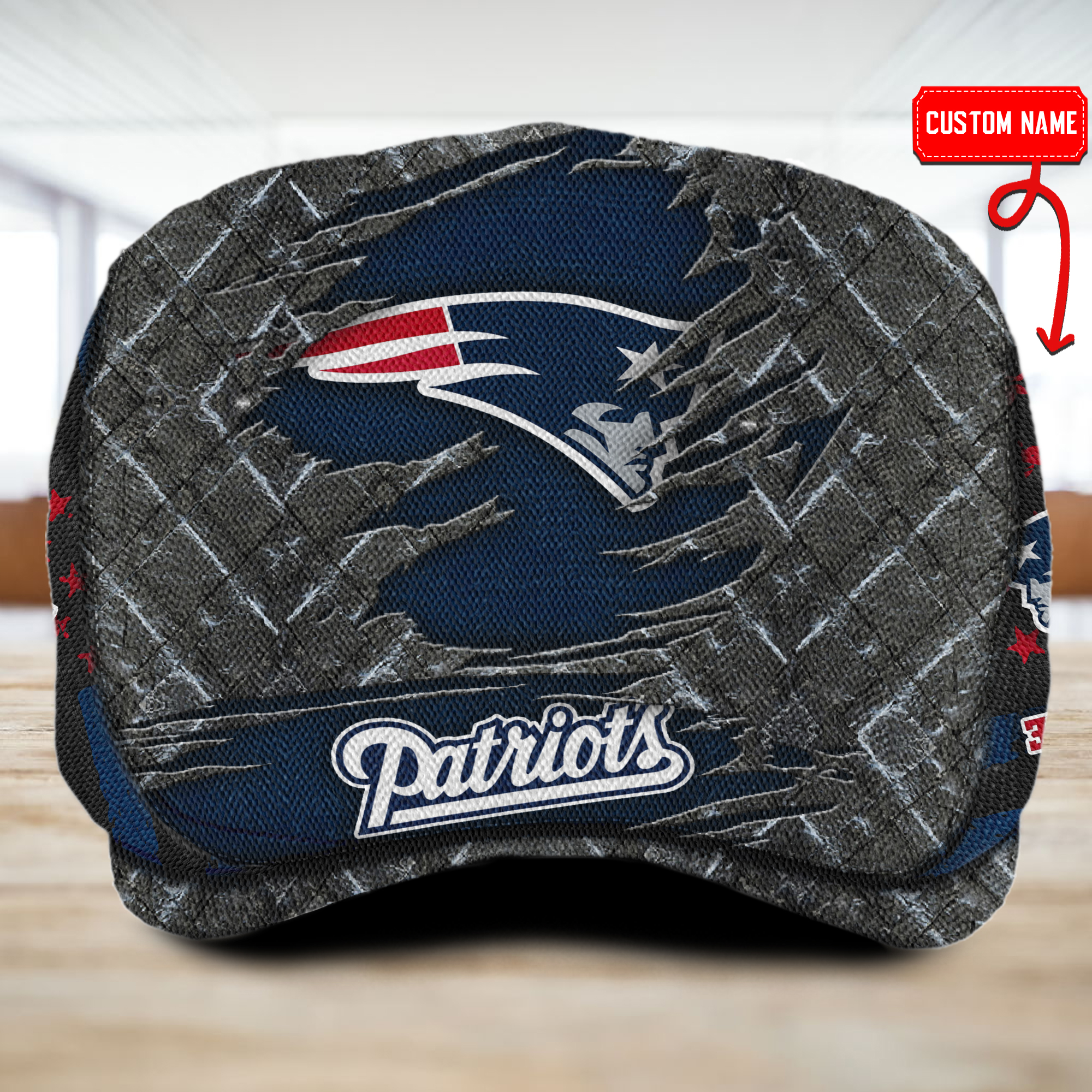Sportswearmerch New England Patriots NFL Flat Cap For Fan
