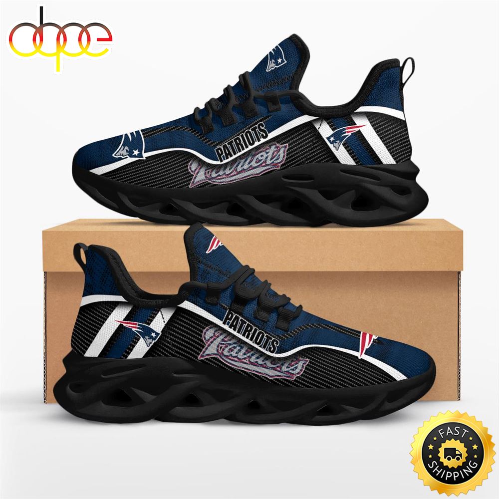 Sportswearmerch New England Patriots NFL Jumpstart Max Soul Shoes Sneakers For Men And Women