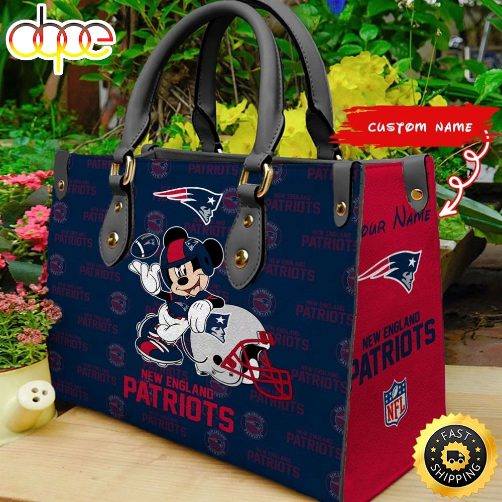 Sportswearmerch New England Patriots NFL Leather Bag For Fan